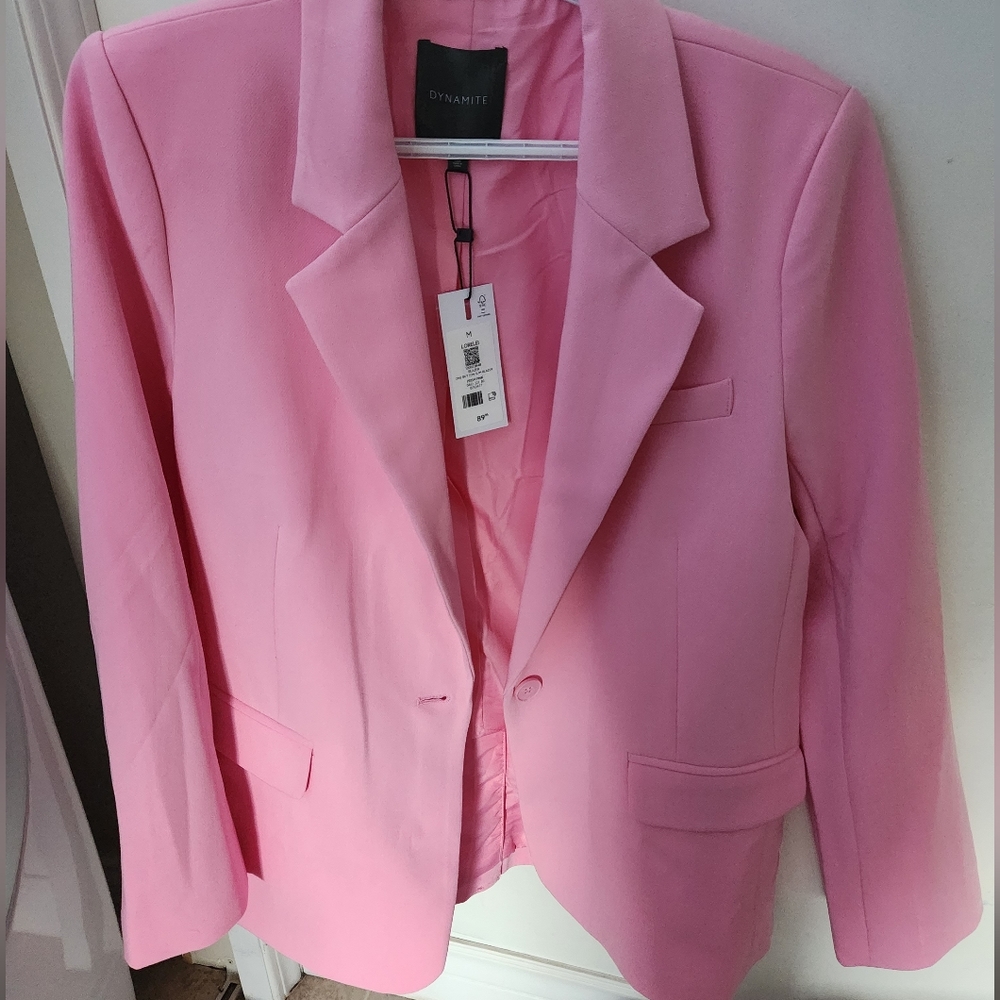 Dynamite pink blazer